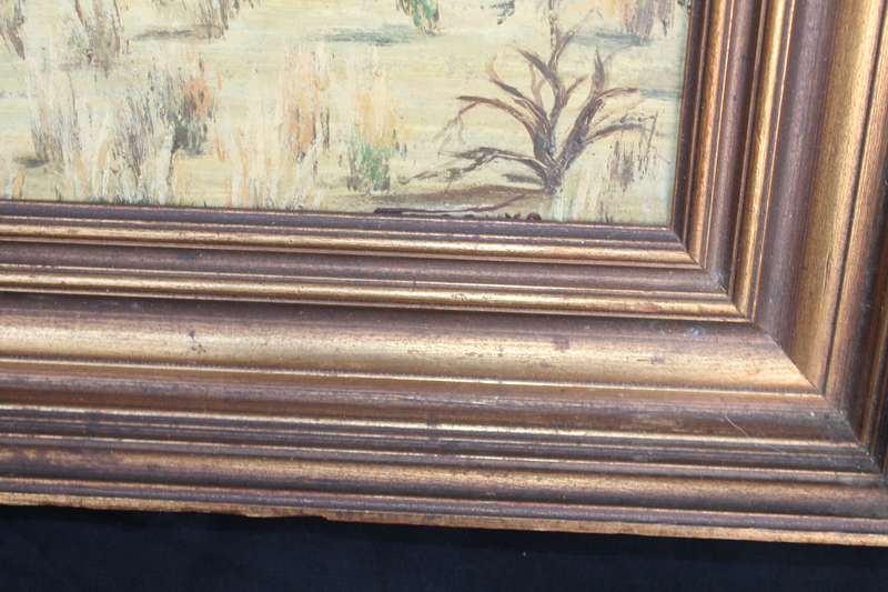 Oil of Trees Broad Gold Frame
