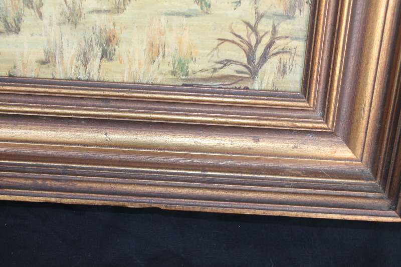 Oil of Trees Broad Gold Frame