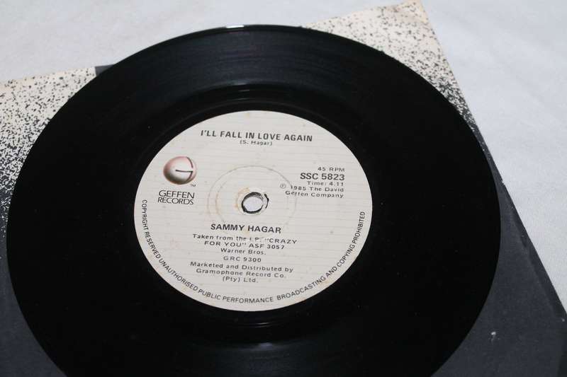 Sammy Hagar I'll Fall in Love Again/ Madonna Crazy for you 7 Single