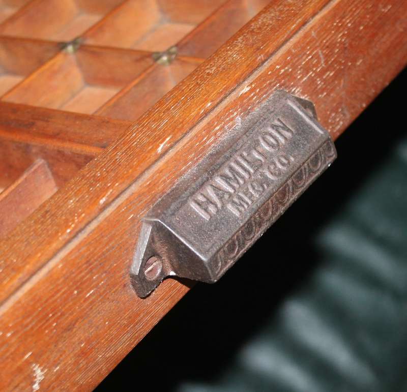 Vintage Hamilton Printers tray