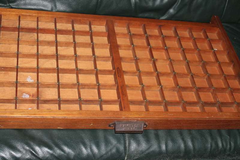 Vintage Hamilton Printers tray