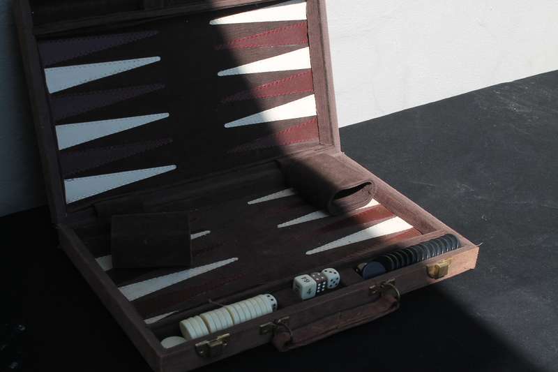 Backgammon in case