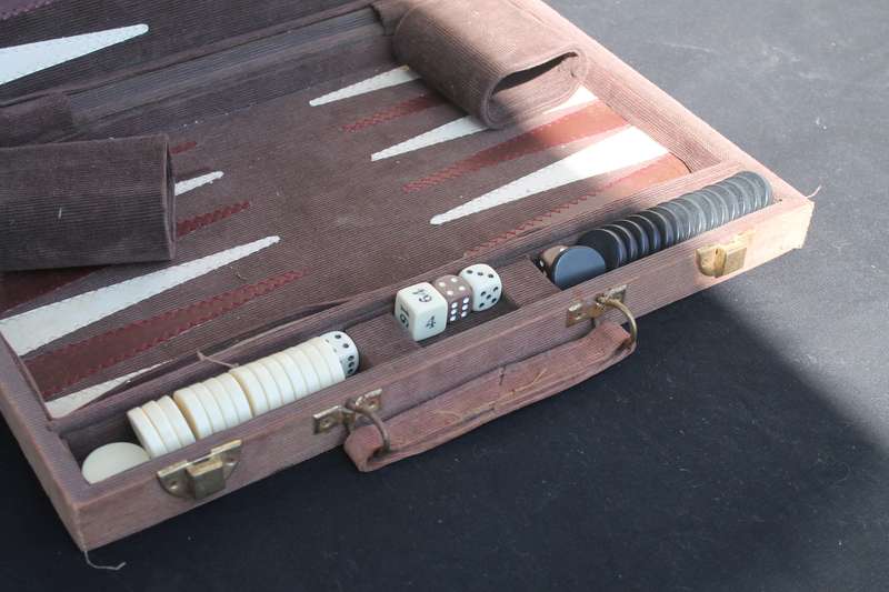 Backgammon in case