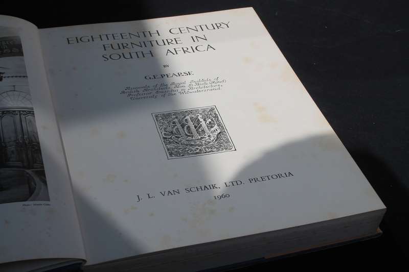 Eighteen Century Furniture in South Africa G E Pearse
