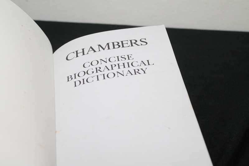 Chambers Concise Biographical Dictionary