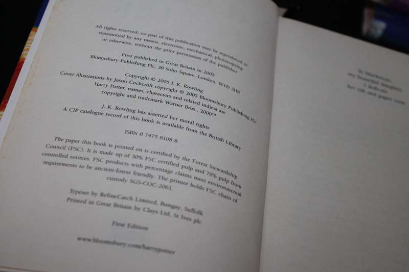 Harry Potter hard Covers books 1 to 7