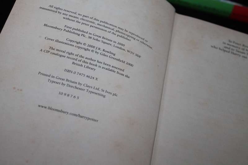 Harry Potter hard Covers books 1 to 7