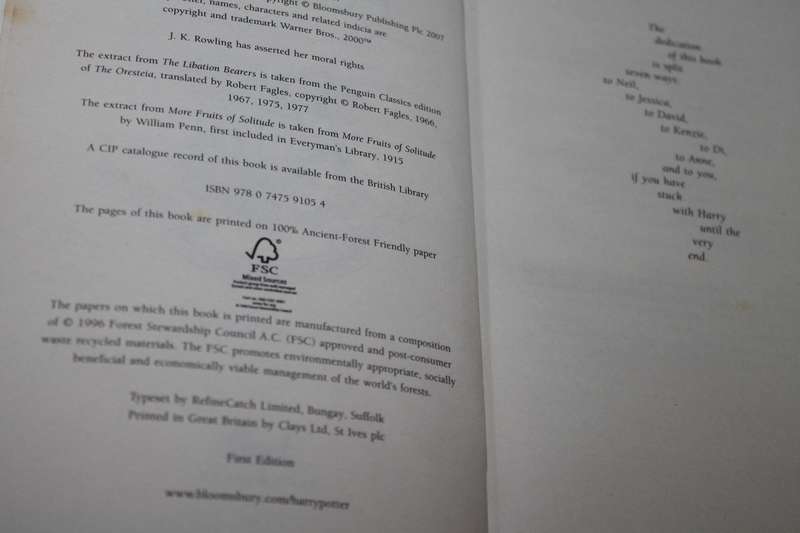 Harry Potter hard Covers books 1 to 7