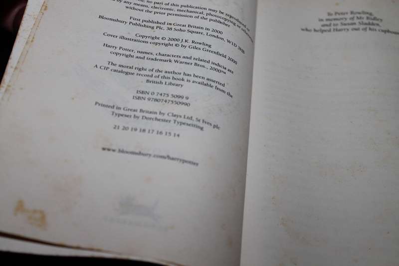7 Harry Potter Novels No 4