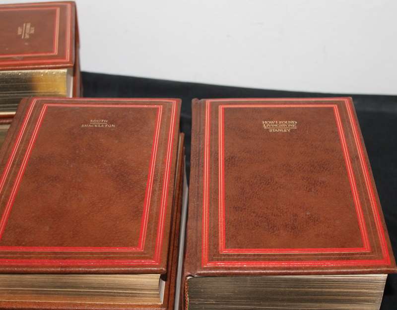 6 Leather Bound Classics of Exploration Time Life Books