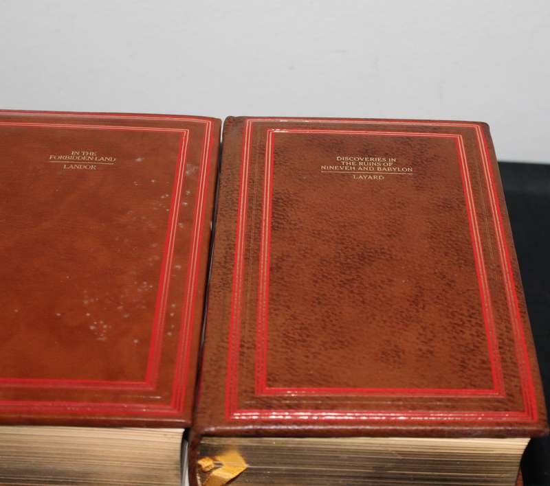 6 Leather Bound Classics of Exploration Time Life Books