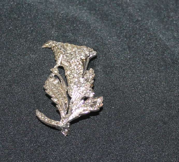 4 Marcasite Brooches and a pair of earrings