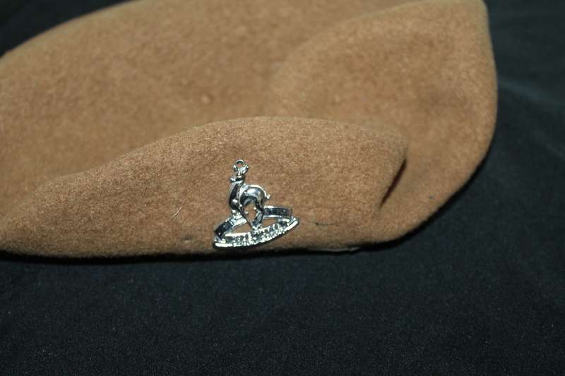 beret with Badge No 1