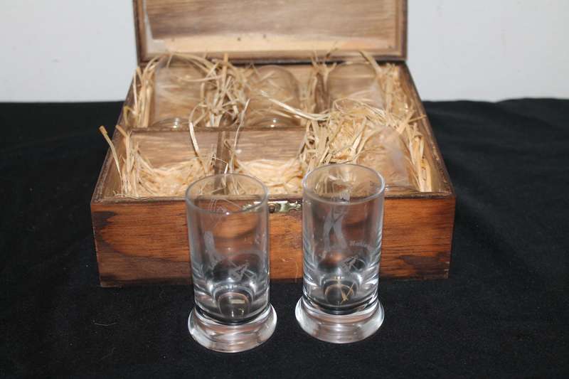 Boxed set of 6 Whiskey Shooter glasses
