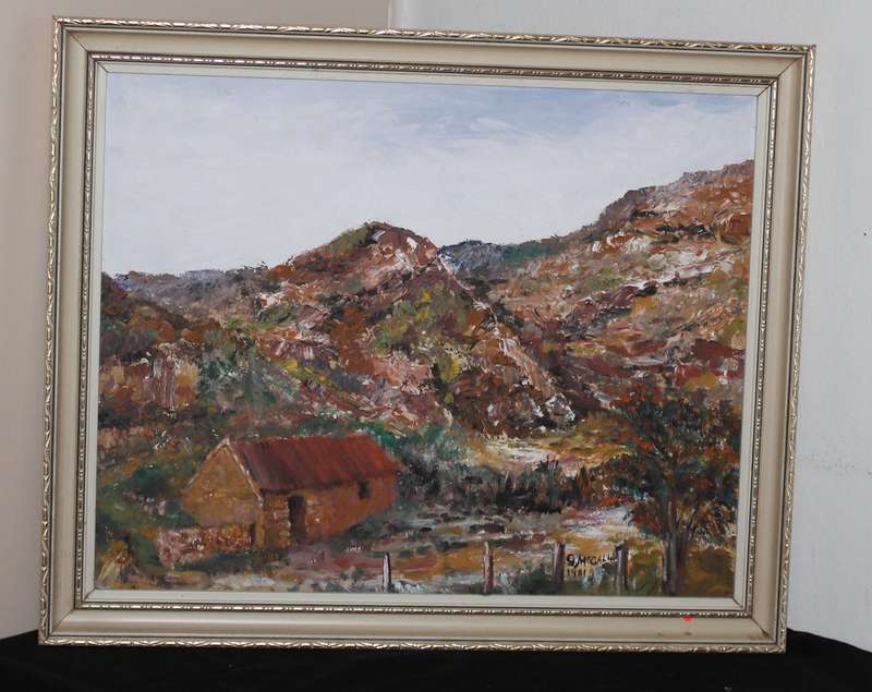 Oil Painting of a house