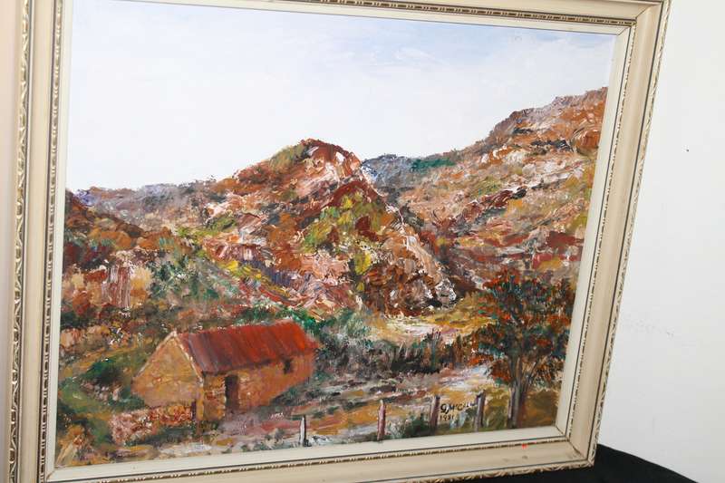Oil Painting of a house