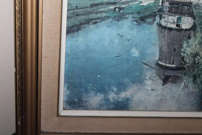 Framed Picture of a windmill