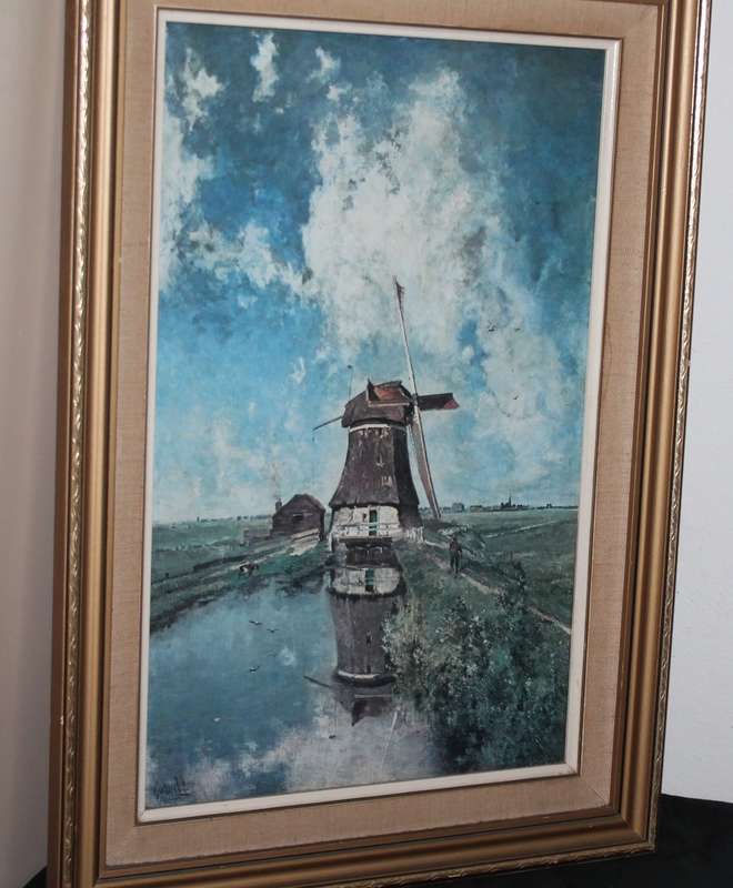 Framed Picture of a windmill