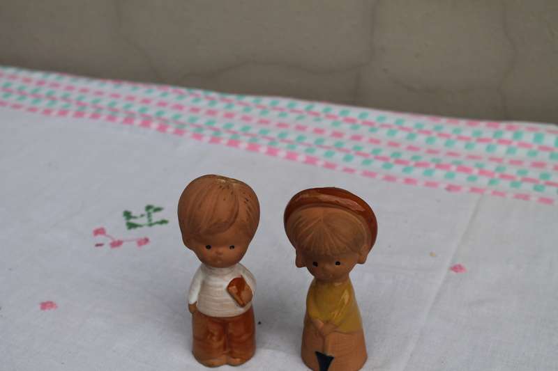 Retro Salt and Pepper Shakers