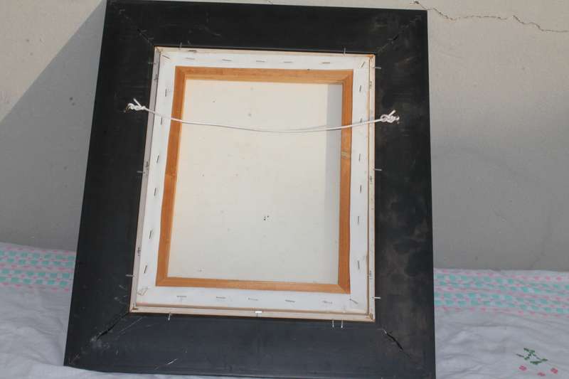Framed Oil Garden Gate