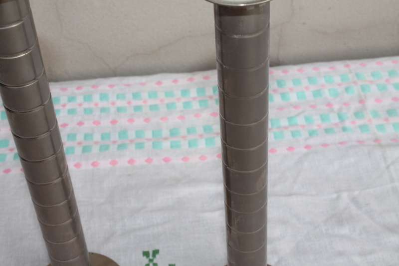 2 Plated Candle Holders