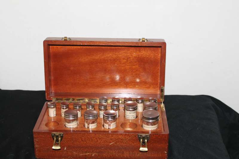 Wooden Ball bearing sample case