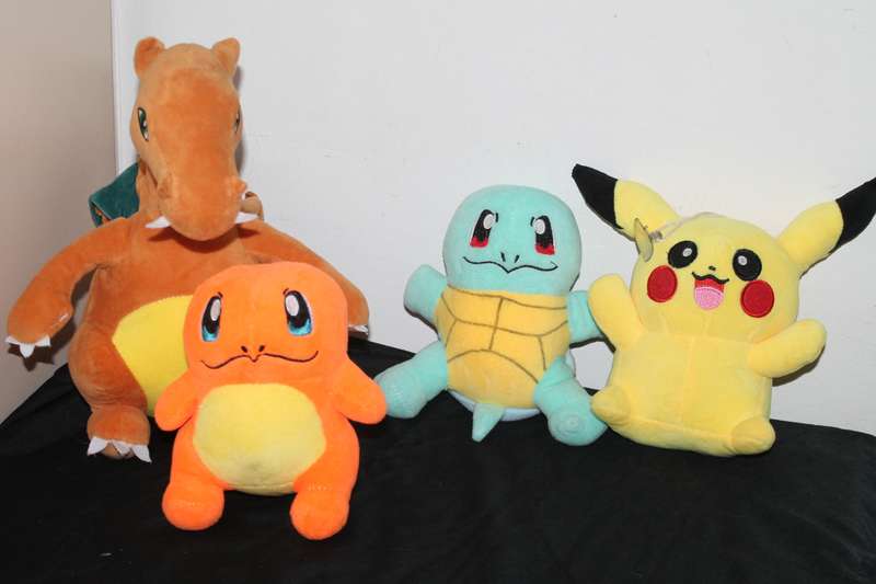 4 Pokémon Soft Toys