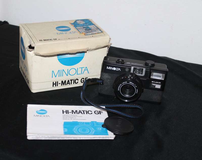 Boxed Minolta Hi-Matic GF Film Camera