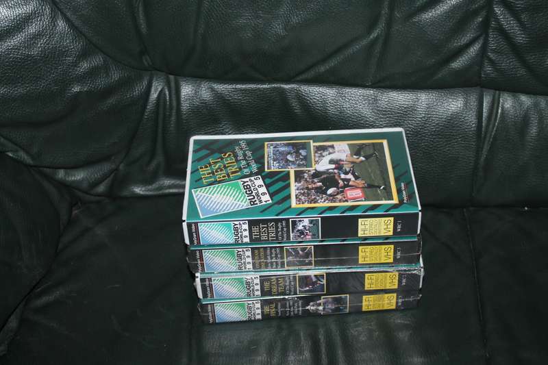 4 VHS Tapes 1995 Rugby