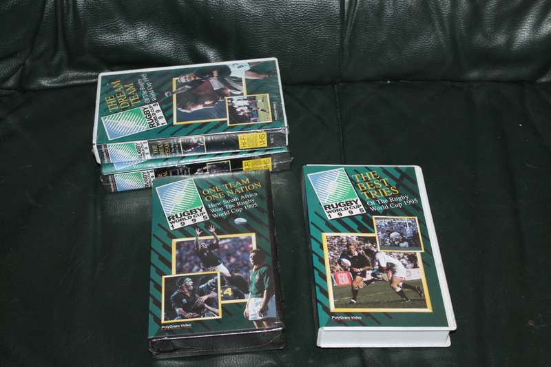 4 VHS Tapes 1995 Rugby