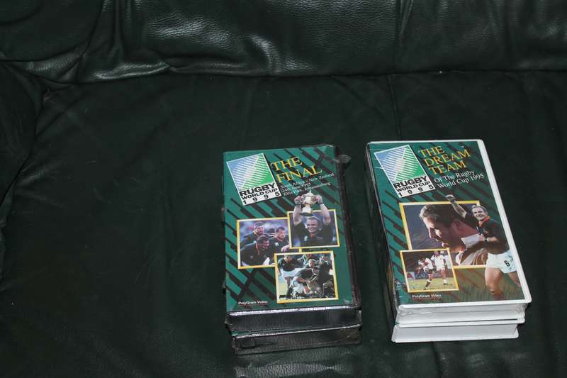 4 VHS Tapes 1995 Rugby
