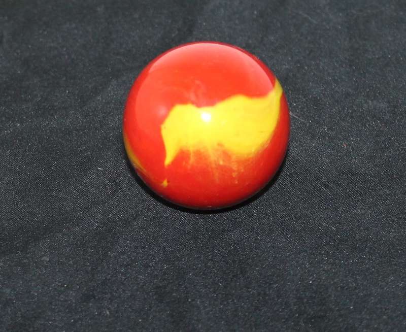 Large Red and Yellow Marble