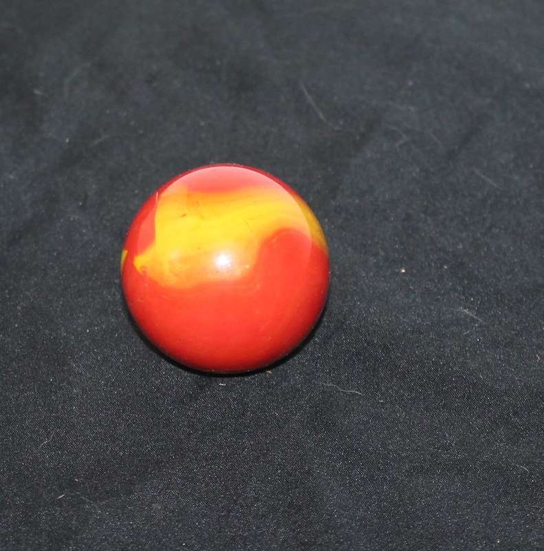 Large Red and Yellow Marble