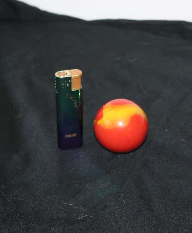 Large Red and Yellow Marble