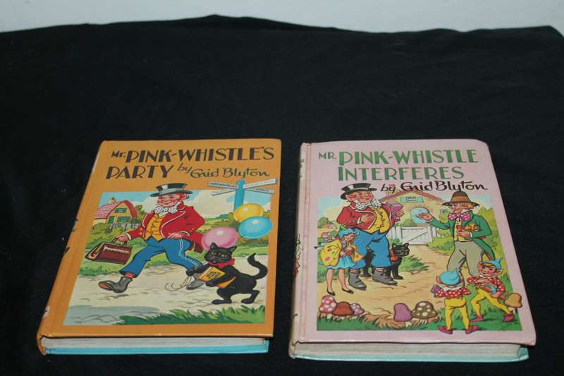 2 Enid Blyton Books Mr Pink Whistle