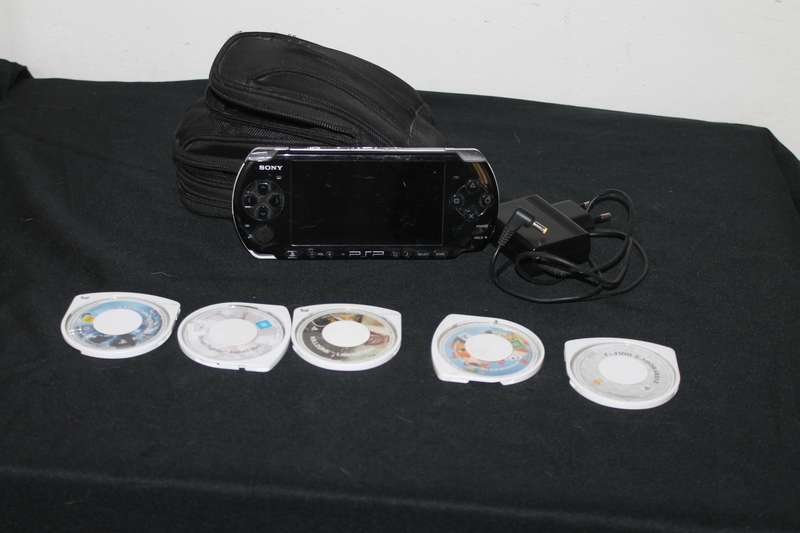 PSP Console with 5 Games