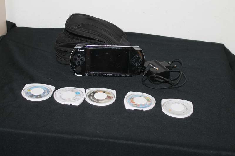 PSP Console with 5 Games