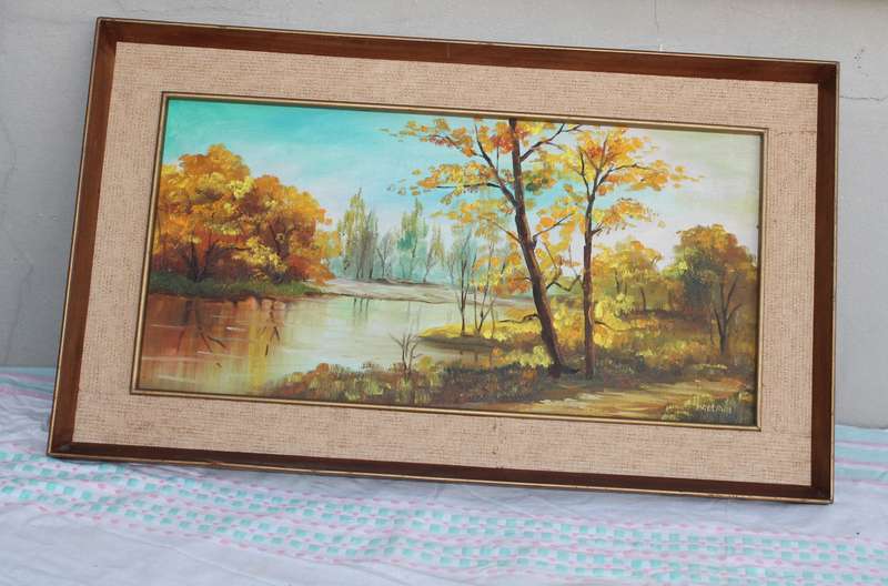 Oil Painting of Trees W Y Lam