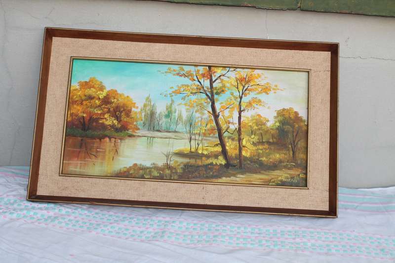 Oil Painting of Trees W Y Lam