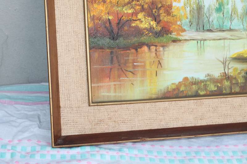 Oil Painting of Trees W Y Lam