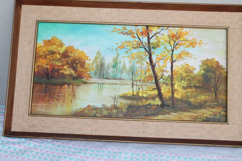 Oil Painting of Trees W Y Lam