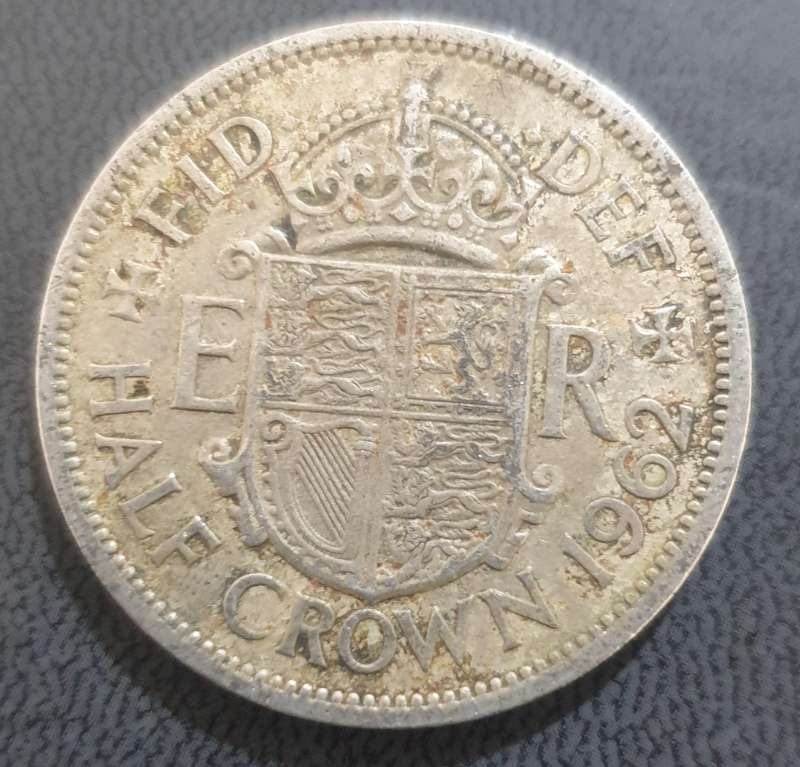 United Kingdom - 1962 2 1/2 Shillings / HALF CROWN - Elizabeth II ERA coin@@ R1 No reserve