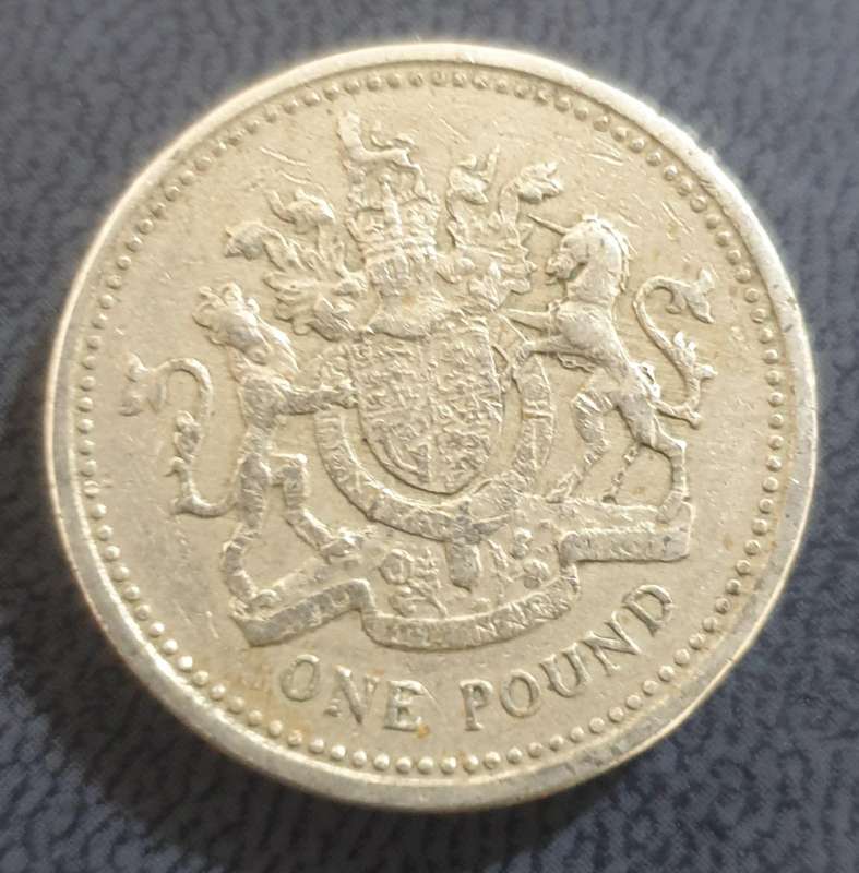 UK 1983 Error One Pound Coin [ £1 ] RARE Upside Down Decus et Tutamen @@ R1 No Reserve