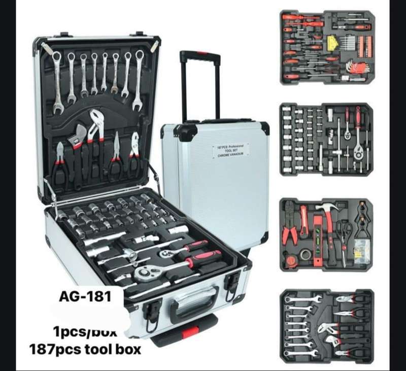 187 Piece Chrome Vanadium Professional Toolset