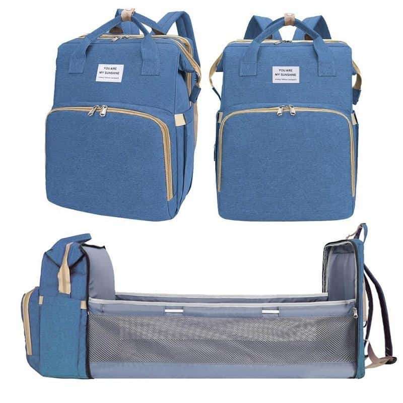 Travel Nappy Bag and Folding Bed For The Baby