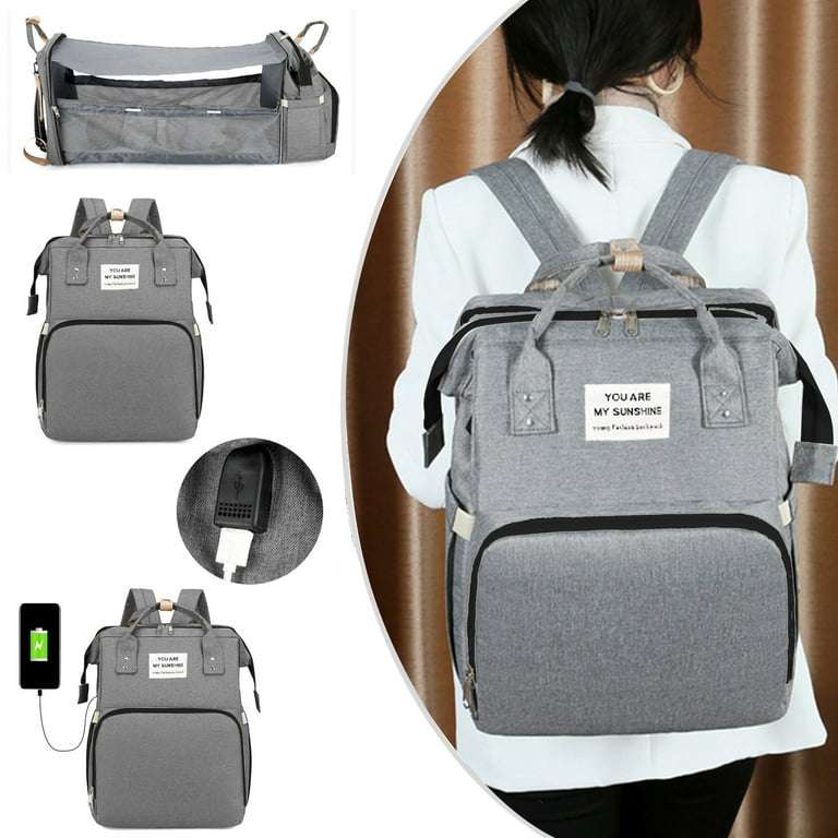 Travel Nappy Bag and Folding Bed For The Baby