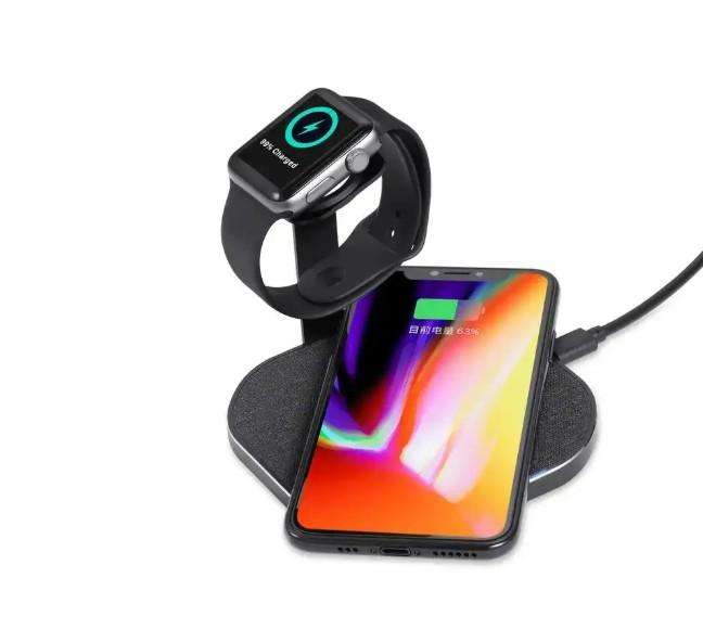 2-in-1 Wireless Charger for Apple, Samsung