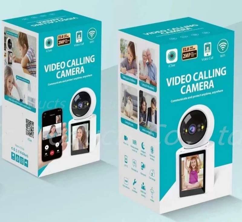 Two-Way Video & Audio Camera Night Vision With Screen