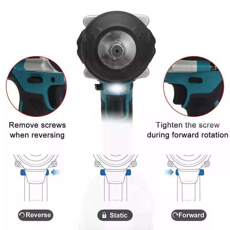 Rechargeable Hammer Drill and Impact Wrench Set 68V