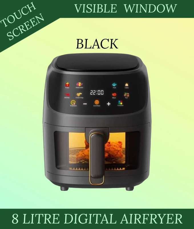 8 Litre  Digital Air fryer With  Visible Window